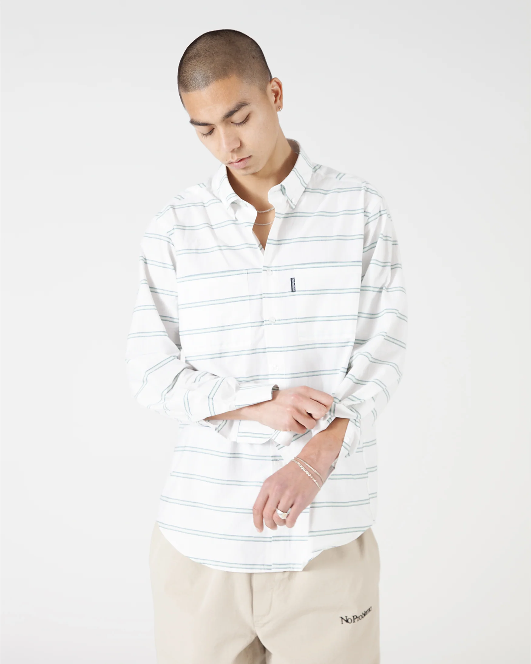 Horizontal Stripe LS Shirt - Image 2
