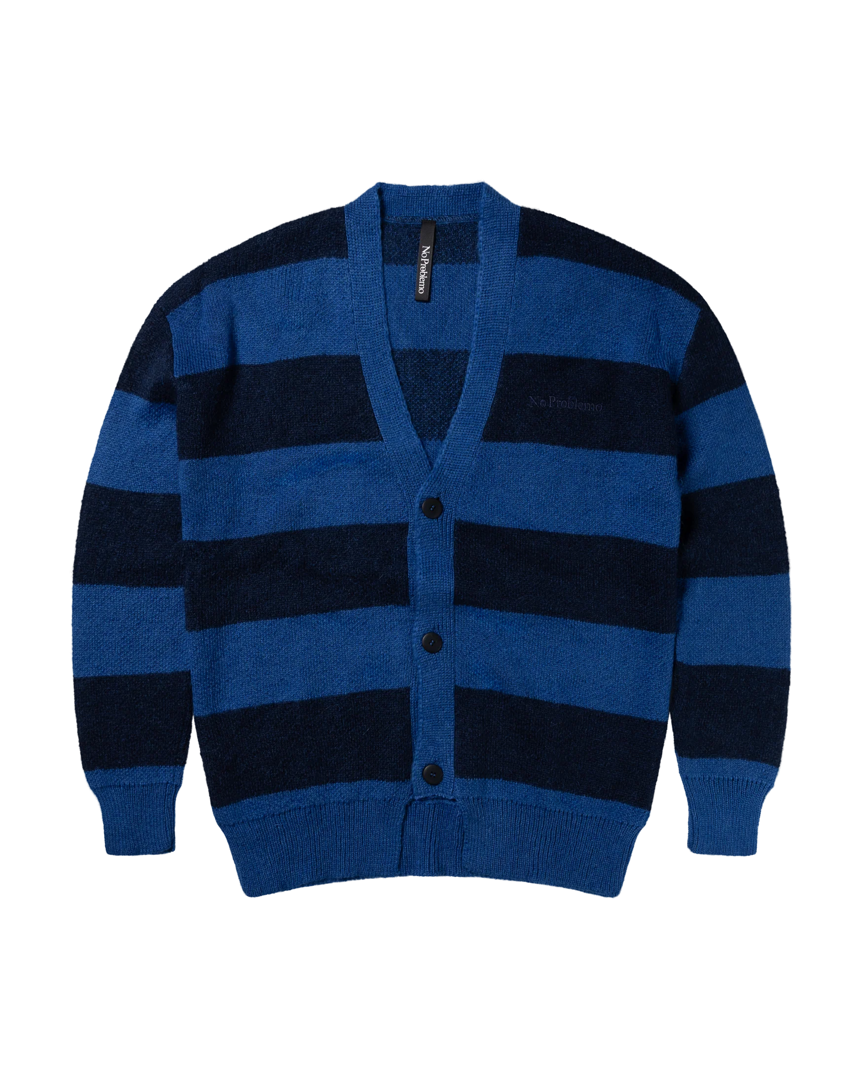 Striped Mohair Oversized Cardigan