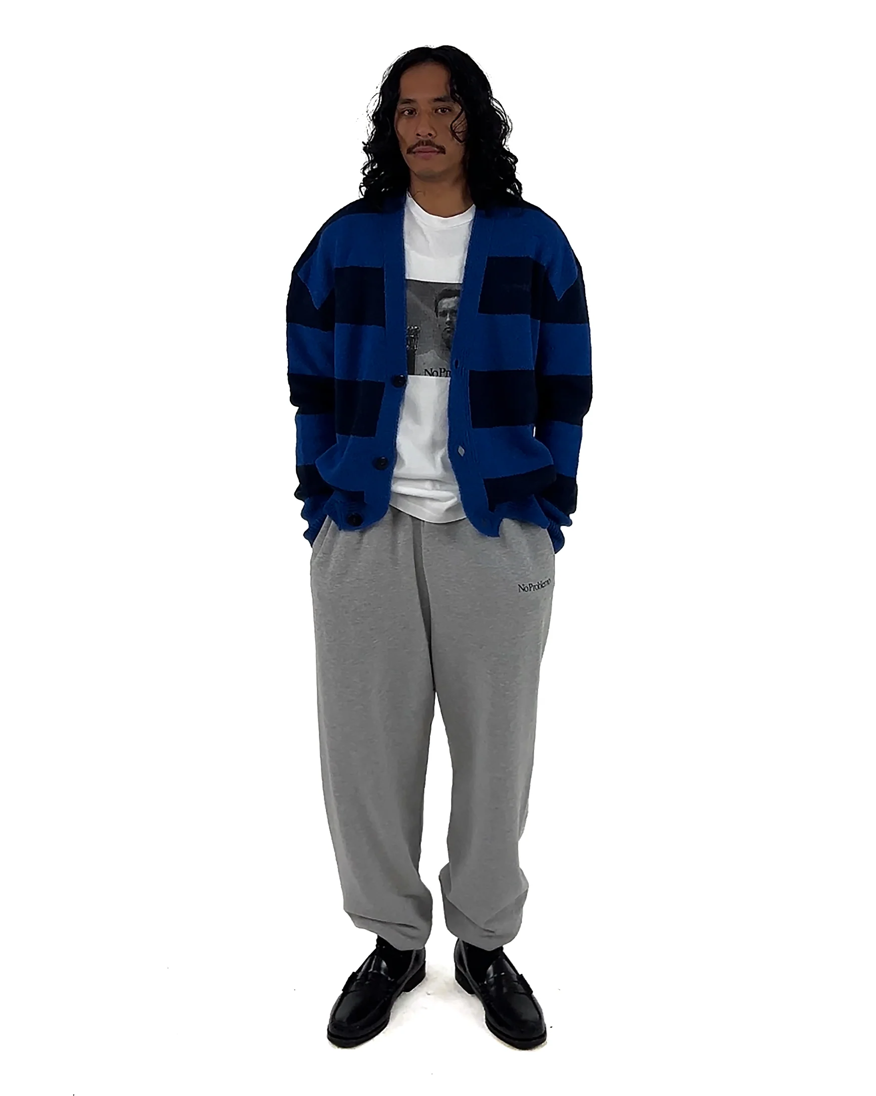 Striped Mohair Oversized Cardigan - Image 3