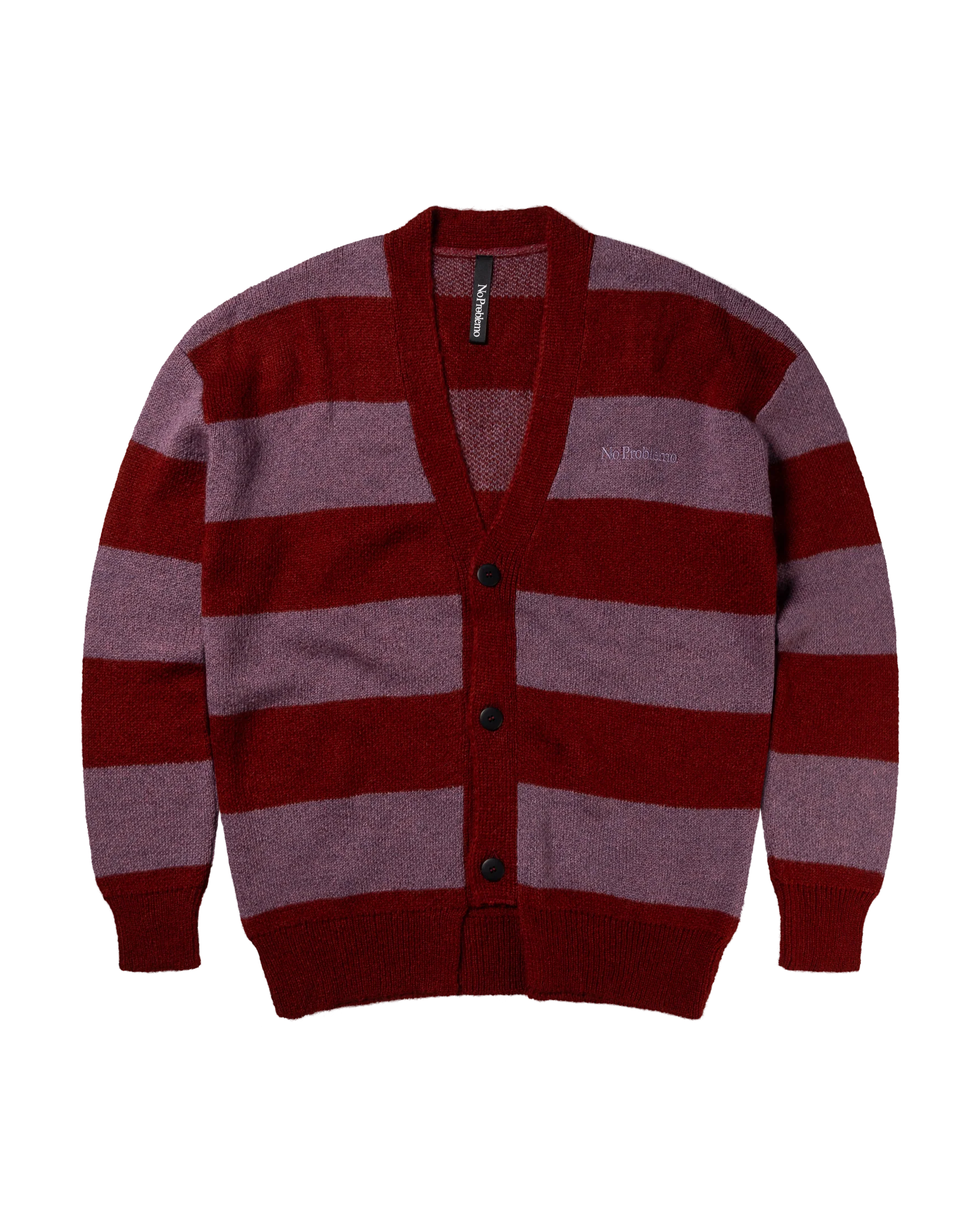 Striped Mohair Oversized Cardigan