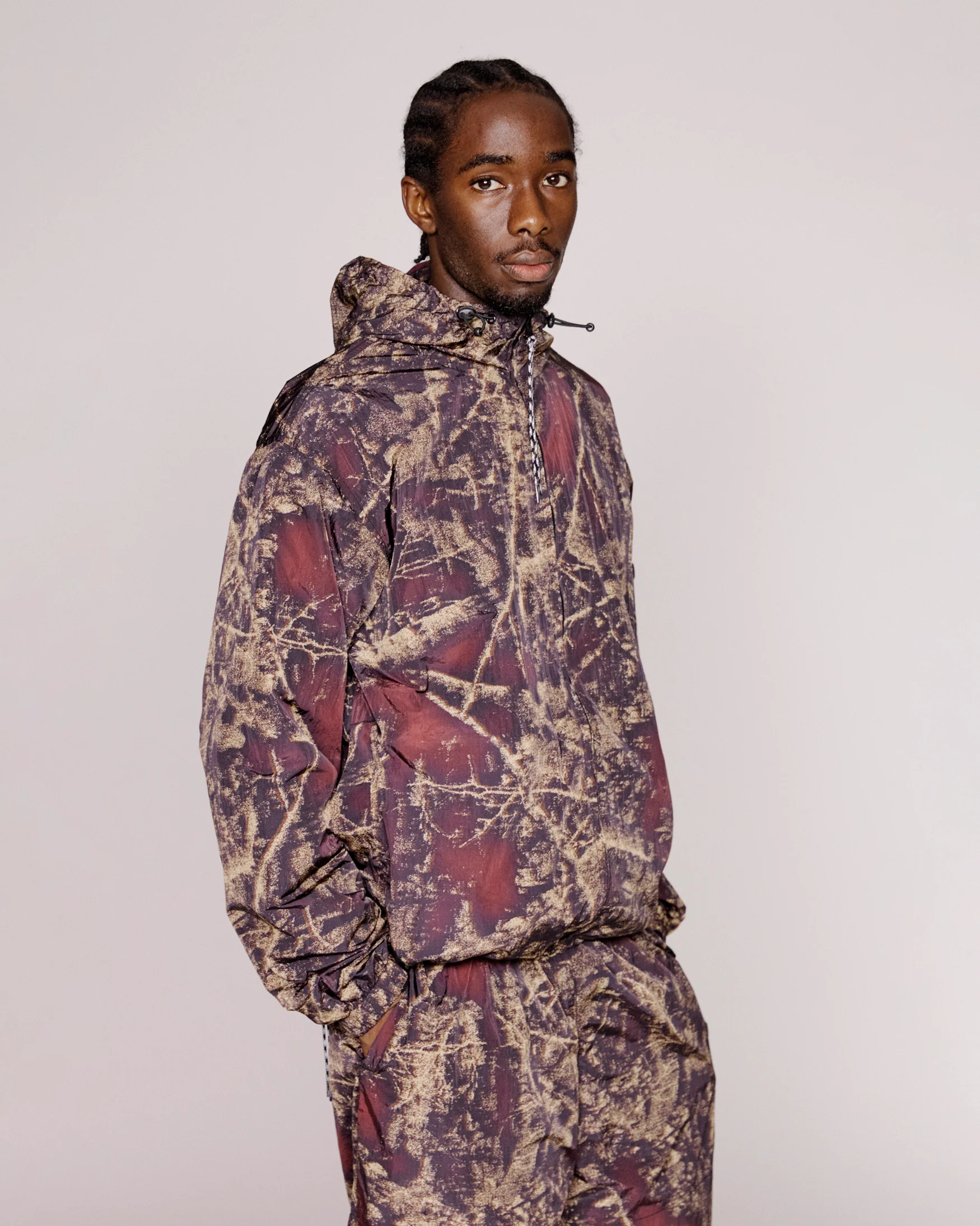 Forest Glitch Nylon Jacket - Image 2