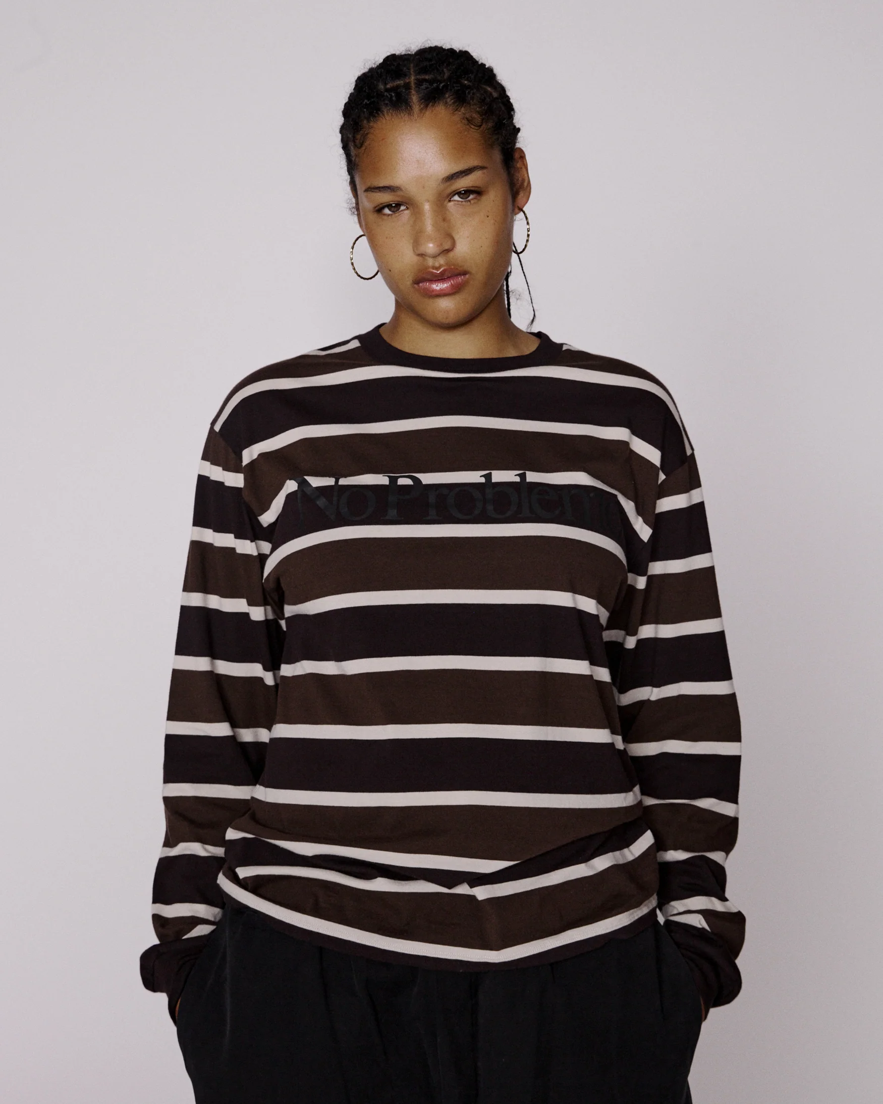 No Problemo Striped LS Tee - Image 4