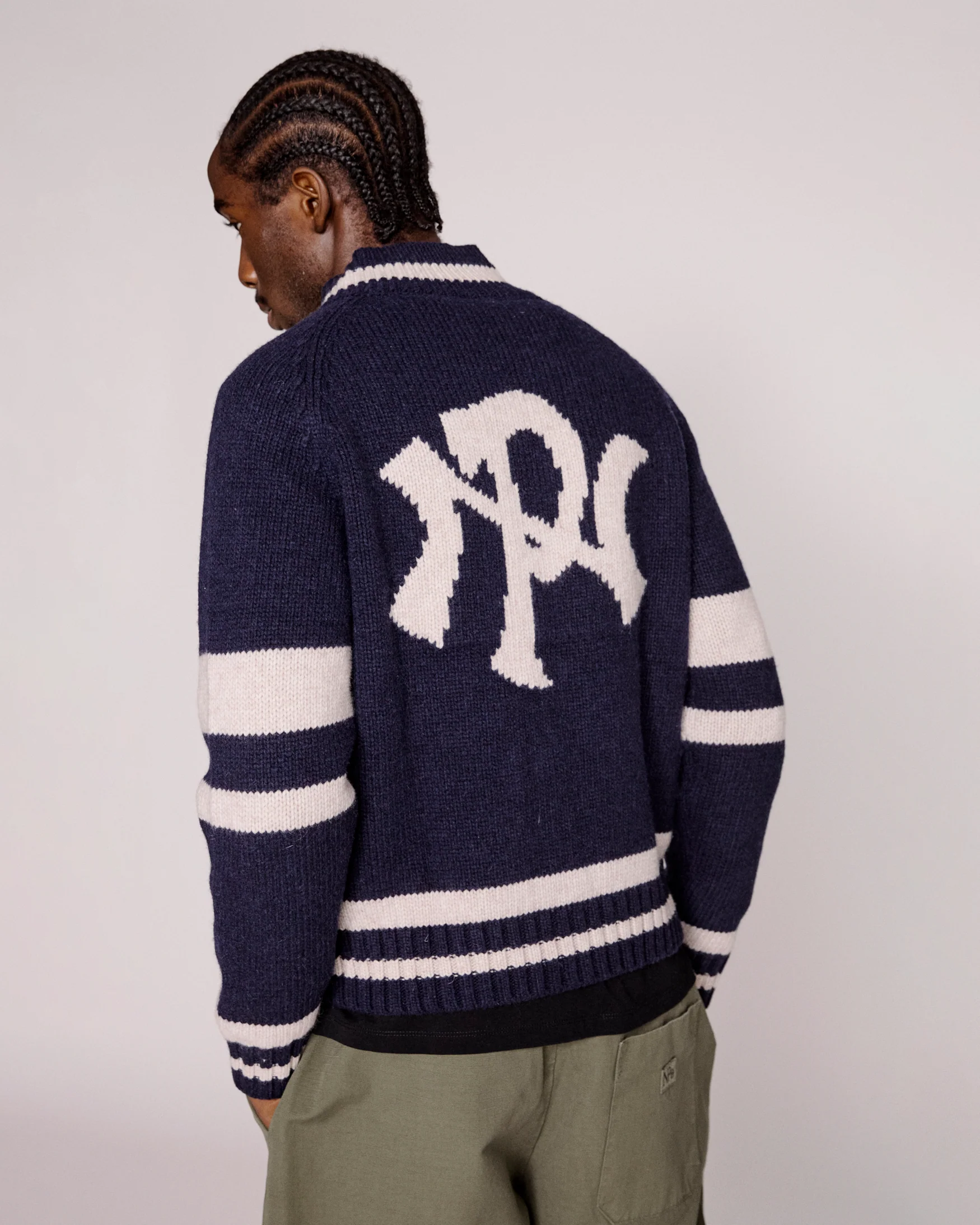 NYP Varsity Zip Thru Knit - Image 2