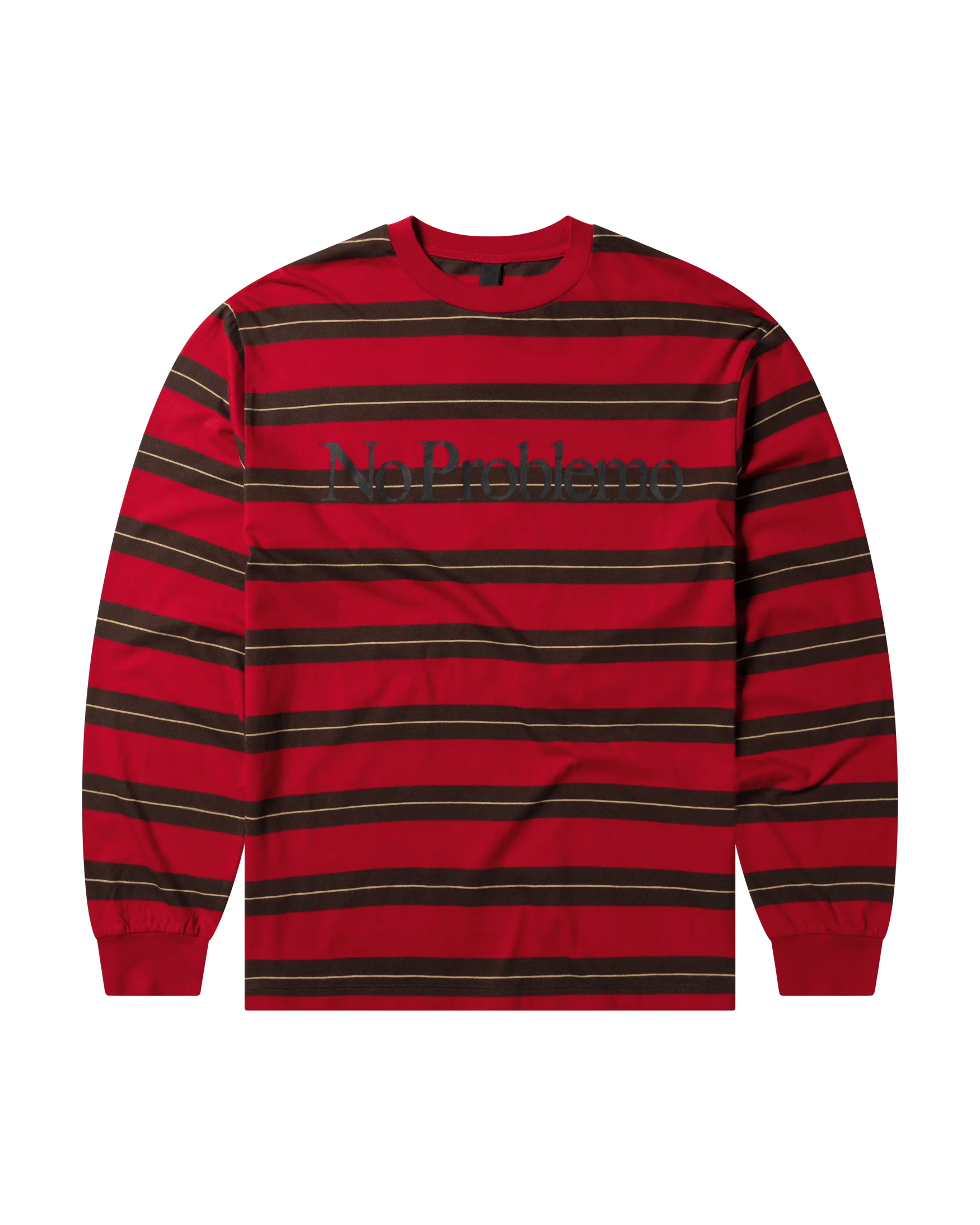 No Problemo Striped LS Tee