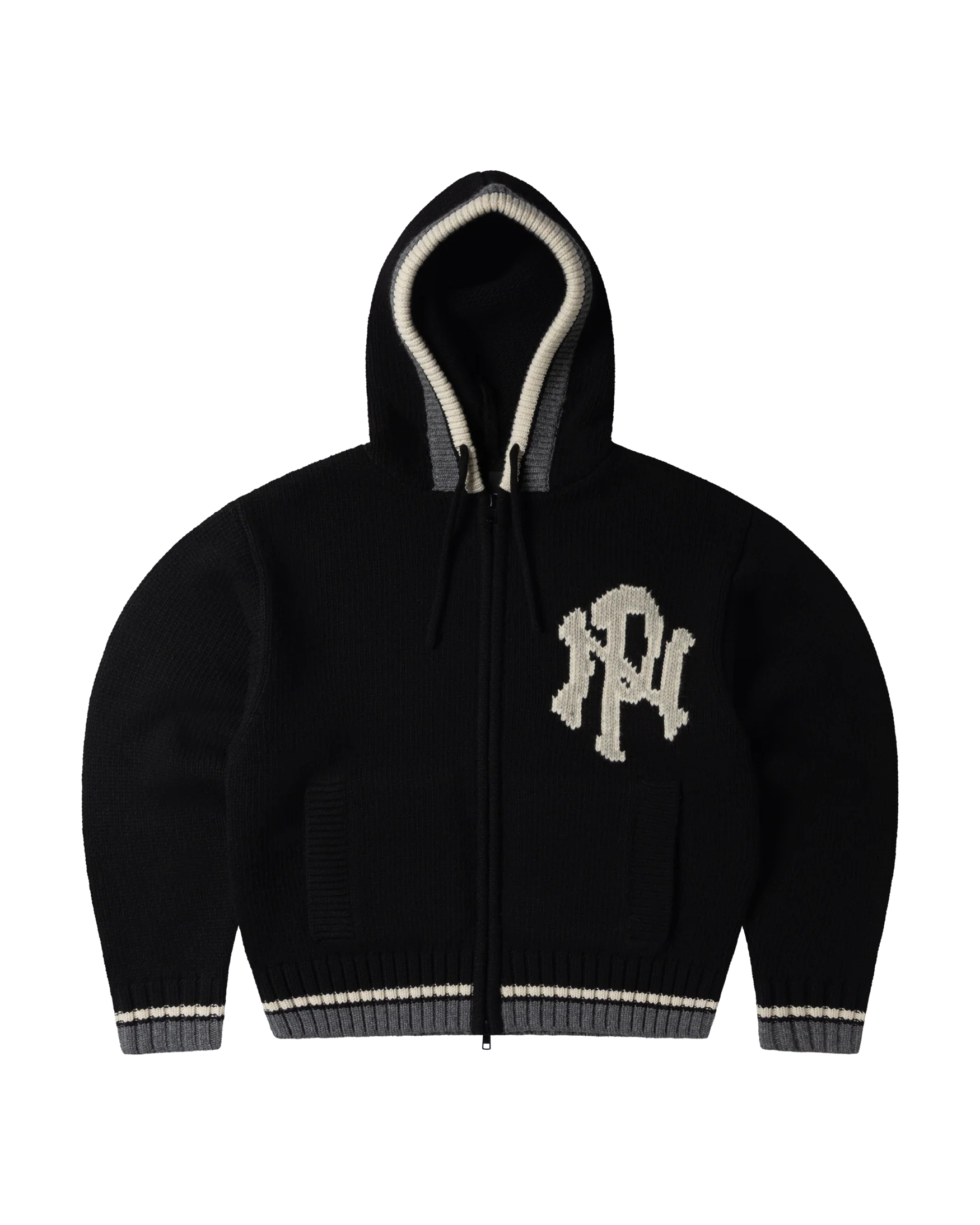 NYP Varsity Zip Through Knit